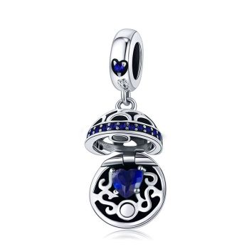 Talisman din argint Pandora's Box safir Talisman din argint Pandora's Box safir