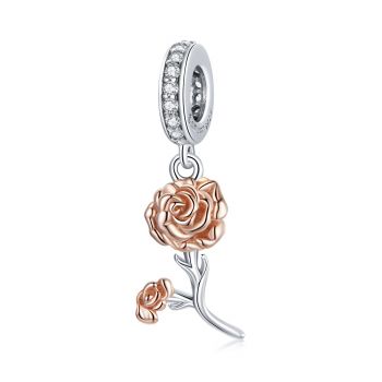 Talisman din argint Simple Roses