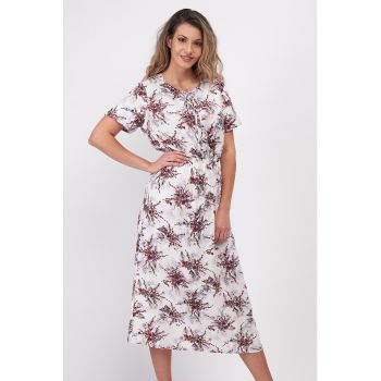 Rochie midi cu imprimeu floral la reducere