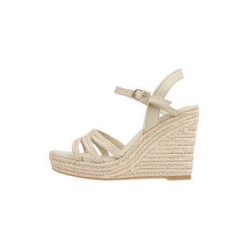 Sandale-espadrile wedge la reducere