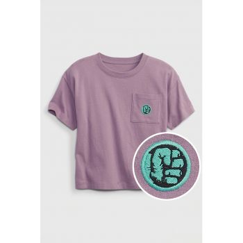 Tricou de bumbac cu imprimeu grafic Marvel©