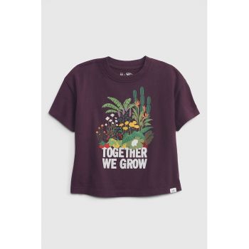 Tricou de bumbac organic cu imprimeu grafic