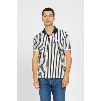 Tricou polo cu model in dungi la reducere