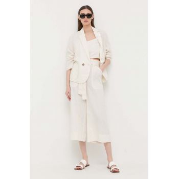 MAX&Co. sacou de in culoarea bej, cu doua randuri de nasturi, neted