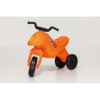 Motocicleta copii cu trei roti fara pedale mediu culoarea portocaliu de firma original
