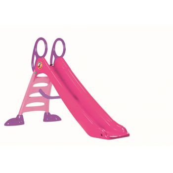Tobogan mare pentru copii Dohany roz cu picioare si manere mov 2085I ieftin