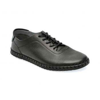 Pantofi GRYXX negri, 91102, din piele naturala