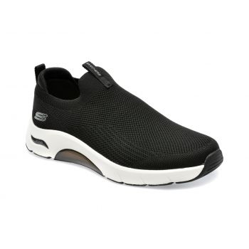 Pantofi sport SKECHERS negri, SKECH-AIR ARCH FIT, din material textil