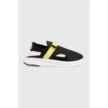 Puma sandale copii Evolve Sandal Spongebob AC PS culoarea negru ieftine