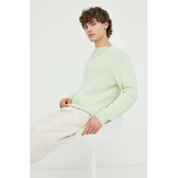 Samsoe Samsoe pulover de bumbac culoarea verde de firma original