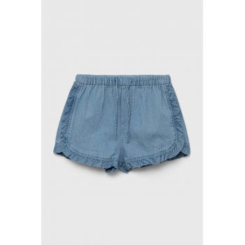 United Colors of Benetton pantaloni scurți din bumbac pentru copii neted, talie reglabila