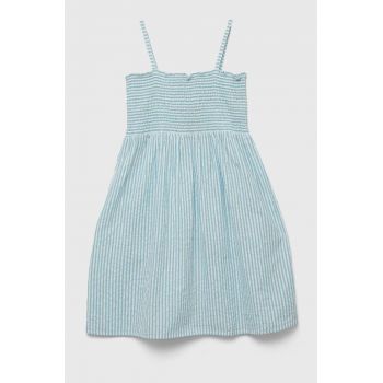 United Colors of Benetton rochie din bumbac pentru copii mini, evazati