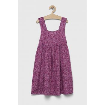 United Colors of Benetton rochie fete culoarea violet, midi, evazati