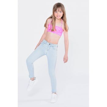 Blugi skinny cu talie medie la reducere