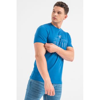 Tricou regular fit cu imprimeu logo Alex C