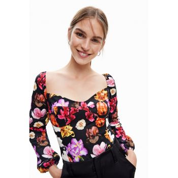 Body tip bluza cu imprimeu floral ieftina