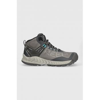 Keen pantofi Nxis Evo Mid femei, culoarea gri