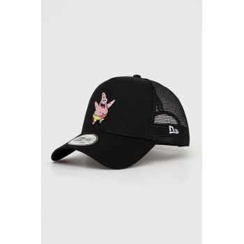 New Era sapca culoarea negru, cu imprimeu, PATRICK STAR