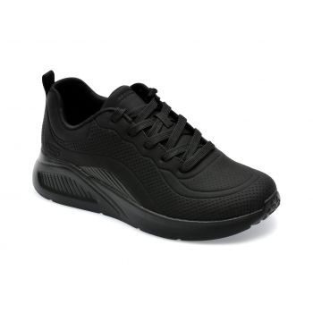 Pantofi SKECHERS negri, BOBS BUNO, din piele ecologica