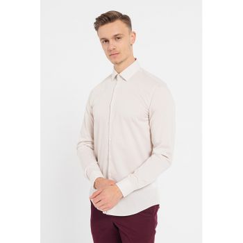 Camasa slim fit cu maneci lungi