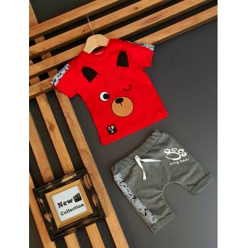 Compleu Rosu, King Bear, Pentru Copii, 9-24 luni Compleu Rosu, King Bear, Pentru Copii, 9-24 luni