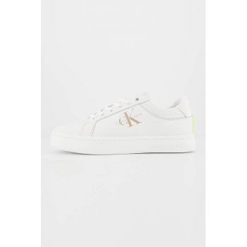 Pantofi sport de piele cu imprimeu logo