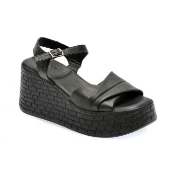 Sandale GRYXX negre, 013N188, din piele naturala