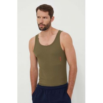 HUGO tricou 2-pack barbati, culoarea verde