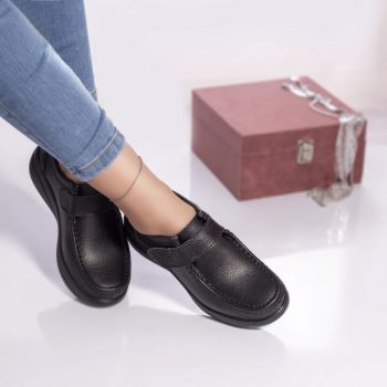 Pantofi casual alya piele naturala negru