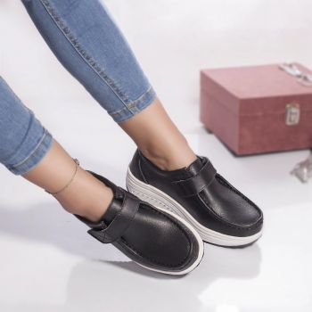 Pantofi casual rachel piele naturala negru
