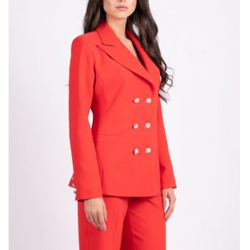 Sacou elegant corai cambrat