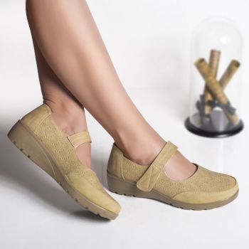 Pantofi dama casual bej piele ecologica olpi Pantofi dama casual bej piele ecologica olpi