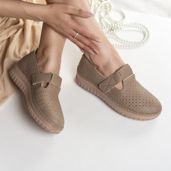 Pantofi dama casual kaki din piele ecologica maliza de firma originali