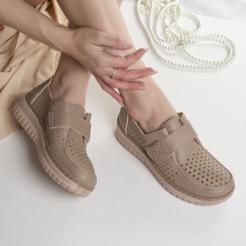 Pantofi dama casual kaki din piele ecologica tani de firma originali