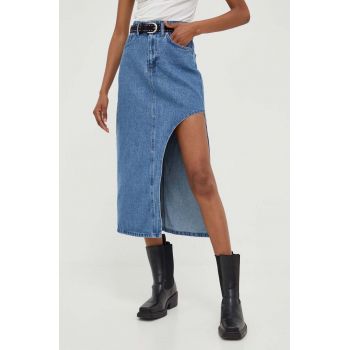 Answear Lab fusta jeans maxi, drept
