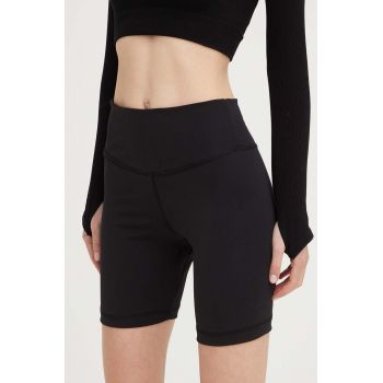 Answear Lab pantaloni scurti femei, culoarea negru, neted, high waist