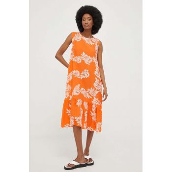 Answear Lab rochie culoarea portocaliu, mini, evazati ieftina