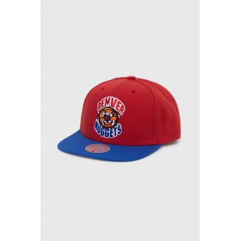 Mitchell&Ness sapca Denver Nuggets culoarea rosu, modelator ieftina