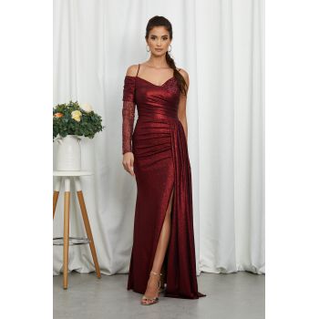 Rochie Gracefull Bordo ieftina