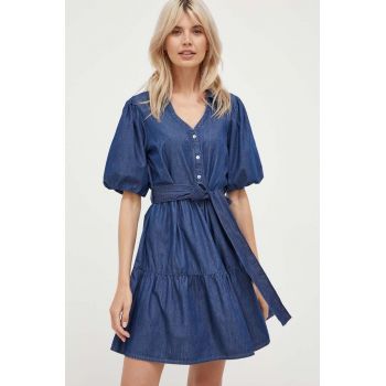 United Colors of Benetton rochie jeans mini, evazati