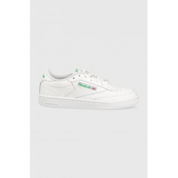 Reebok Classic sneakers din piele CLUB C culoarea alb, IF5092 IF5092-FTW/FTW/G ieftini