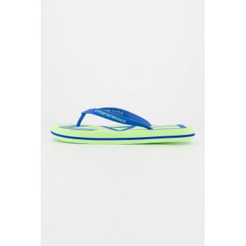 Papuci flip-flop cu detalii logo