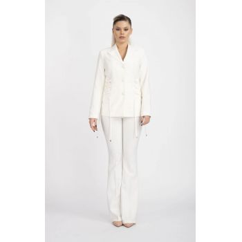 Sacou elegant cu snur la talie