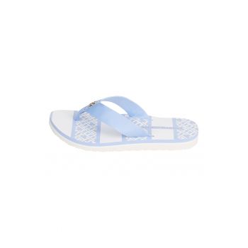 Papuci flip-flop cu logo metalic