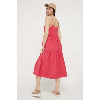 Abercrombie & Fitch rochie culoarea roz, mini, evazati