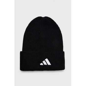 adidas Performance căciulă culoarea negru, din tricot gros HS9765