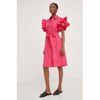 Answear Lab rochie culoarea roz, mini, drept