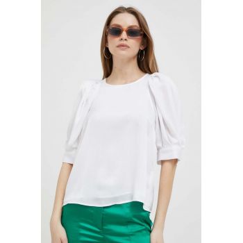 Dkny bluza femei, culoarea alb, neted de firma originala