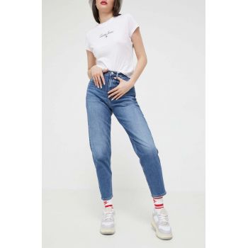 Tommy Jeans jeansi MOM JEAN femei high waist