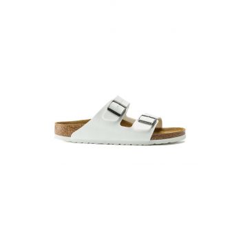 Birkenstock papuci Arizona BF femei, culoarea alb, 552683